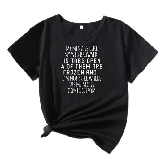 T-shirt graphique décontracté pour femmes Chic und Stil