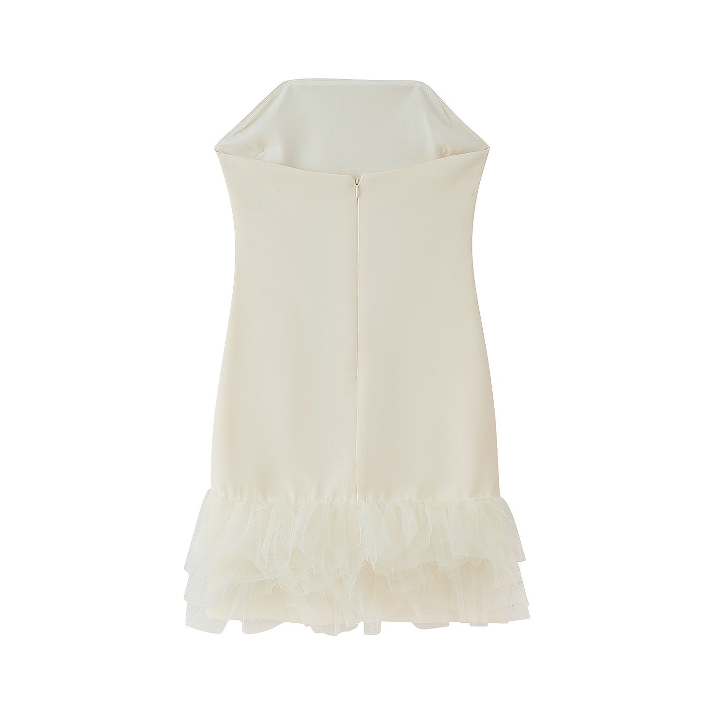 Robe de cocktail pour femmes avec ourlet en tulle raffiné et coupe élégante Chic und Stil