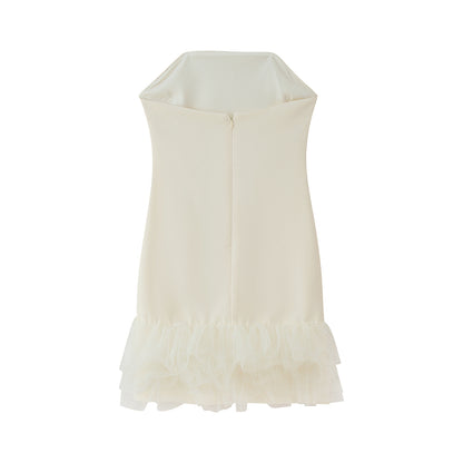 Robe de cocktail pour femmes avec ourlet en tulle raffiné et coupe élégante Chic und Stil