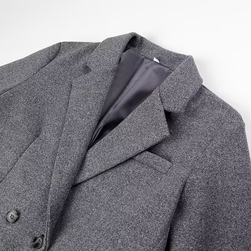 Dames élégante manteau max avec double boutonnage Chic und Stil