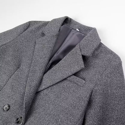Dames élégante manteau max avec double boutonnage Chic und Stil