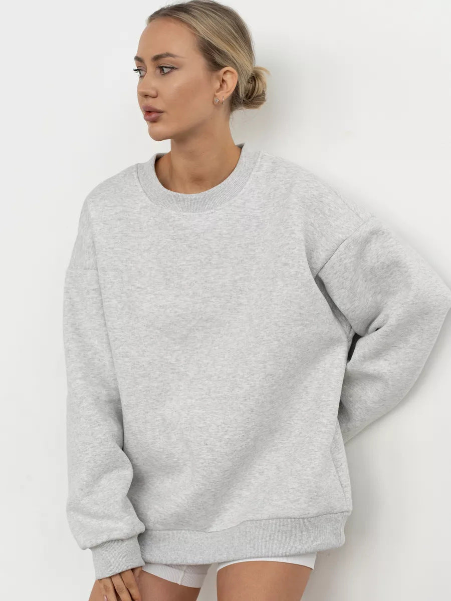 Dames pull-over surdimensionné confortable avec coupe décontractée Chic und Stil