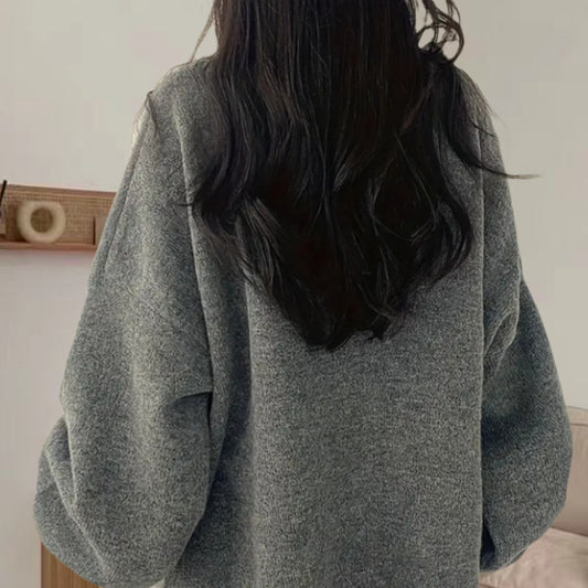 Pull tricot oversized pour femmes avec des manches bouffantes élégantes et un design moderne Chic und Stil