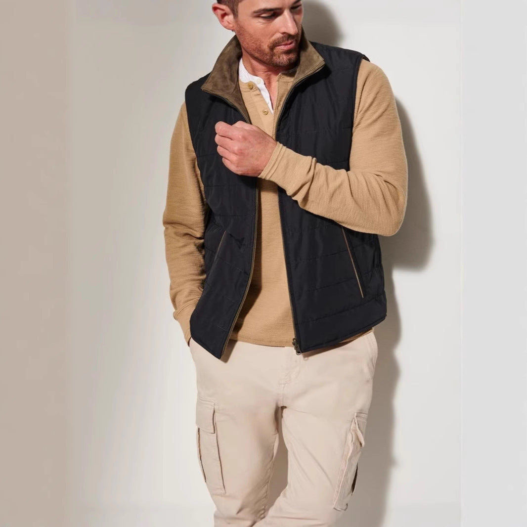 Heated vests for men with high collar Chic and Style