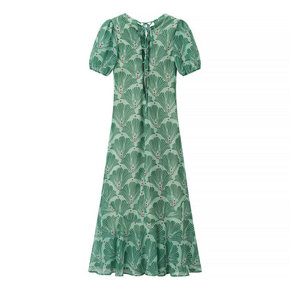 Robe maxi femme avec un design floral frais et une coupe décontractée Chic und Stil
