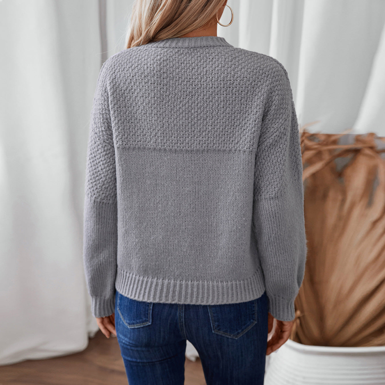 Pull en tricot tendance pour femmes avec design texturé et coupe décontractée Chic und Stil