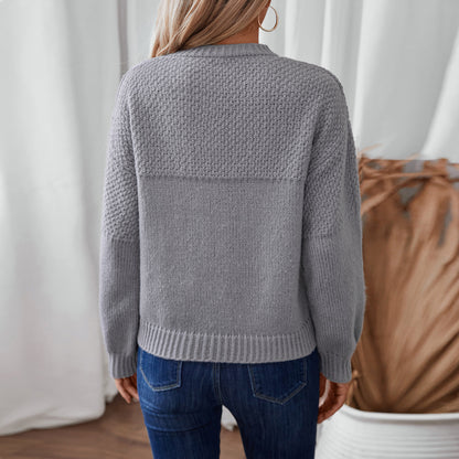 Pull en tricot tendance pour femmes avec design texturé et coupe décontractée Chic und Stil
