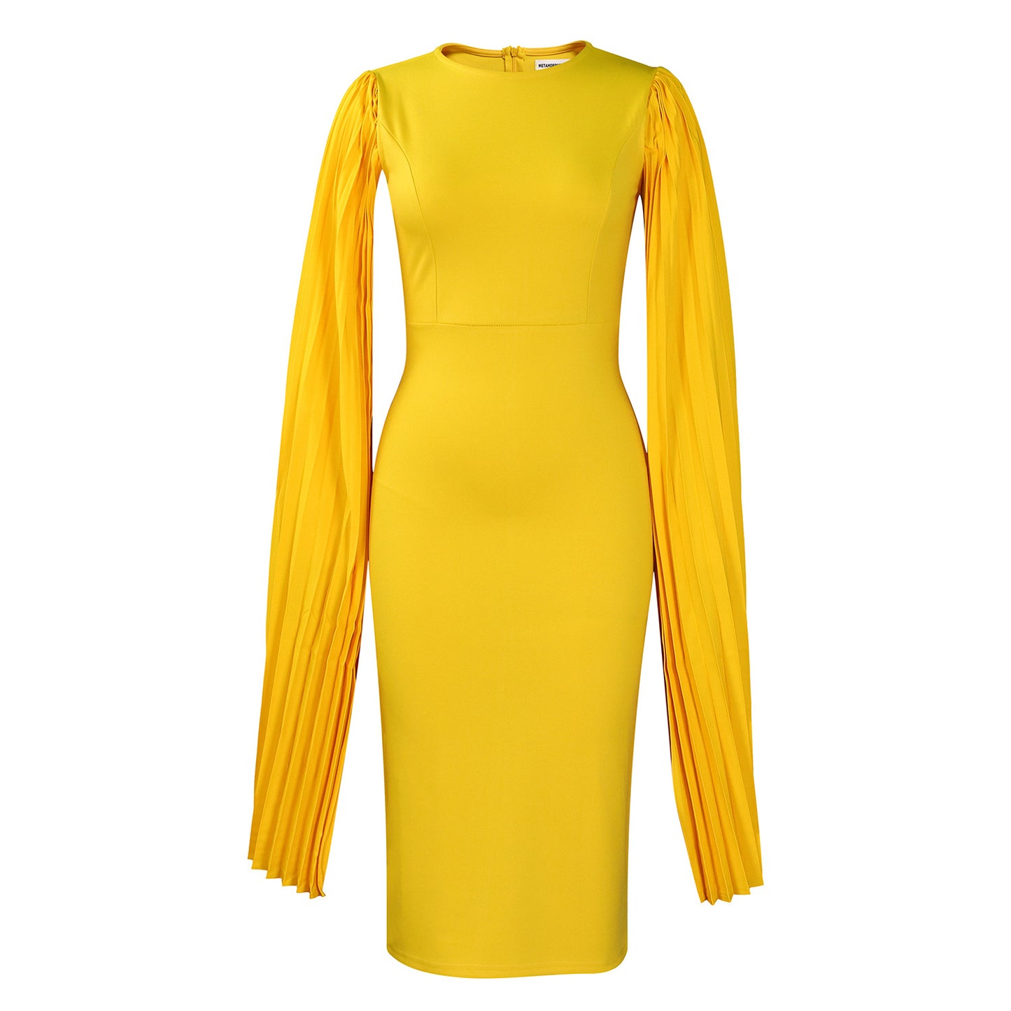 Femme Robe élégante avec des manches plissées raffinées et une coupe cintrée Chic und Stil