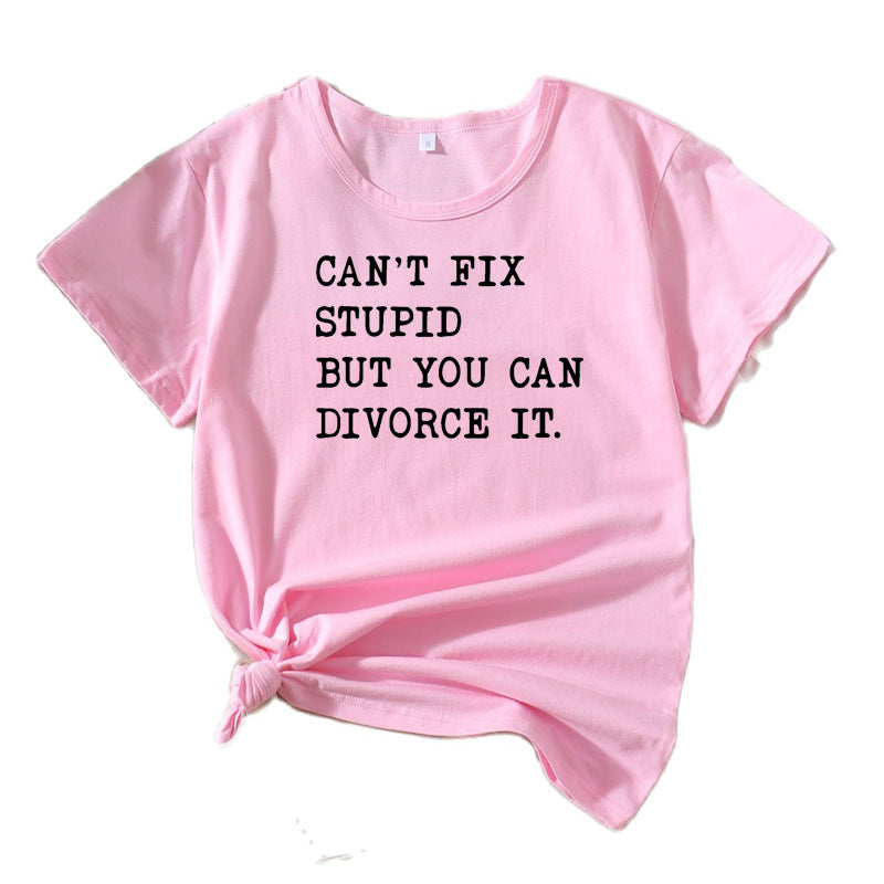 Dames Casual Citables T-shirt Graphique Chic und Stil