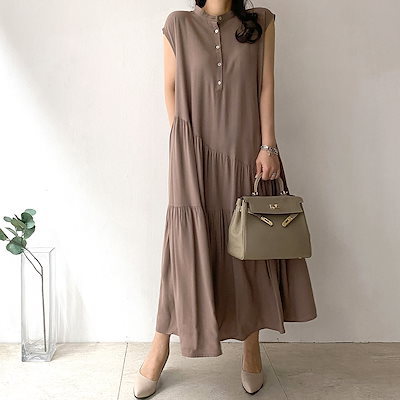 Robe midi à boutons pour femmes Chic und Stil