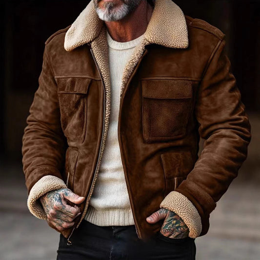 Luxury Lambskin Leather Jacket for Men Chic and Style
