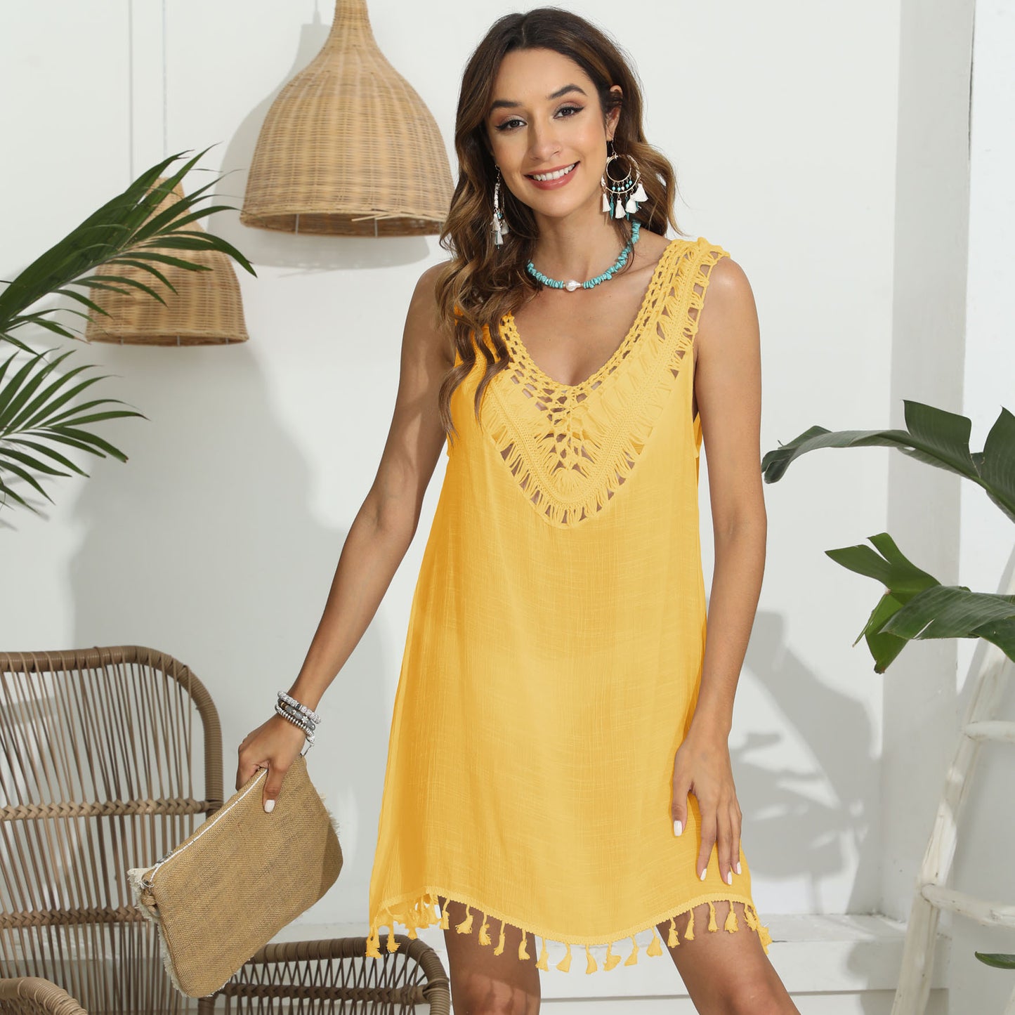 Robe de plage en tricot pour dames Chic und Stil