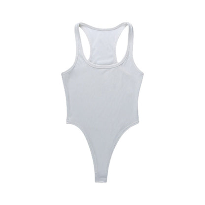 Body à col montant en côtes Chic und Stil pour femmes