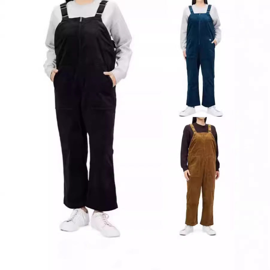 Dame Salopette en corduroy décontractée avec poches pratiques Chic und Stil
