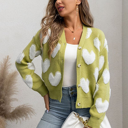 Dames cœur-design cardigan Chic und Stil