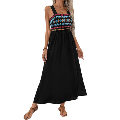 Femme Robe maxi brodée Chic und Stil