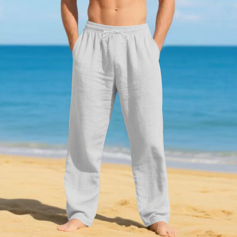 Men's lightweight beach pants with adjustable waistband Chic and Style