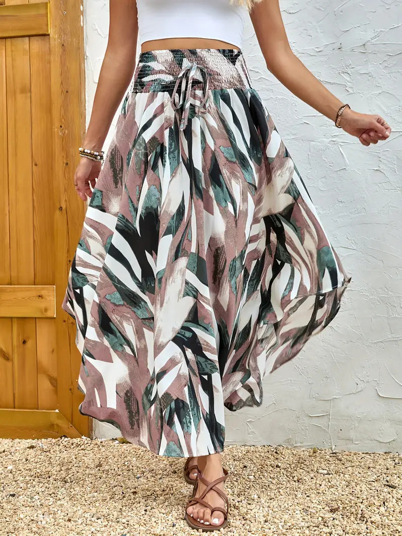 Dames jupe maxi élégante avec motif chevron moderne Chic und Stil