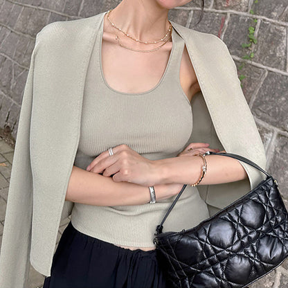 Dames cardigan léger et décontracté avec une fine structure en rib Chic und Stil