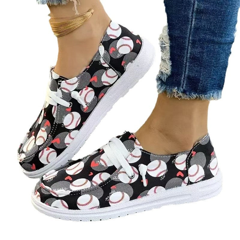 Baskets pour femmes avec motif football Chic und Stil