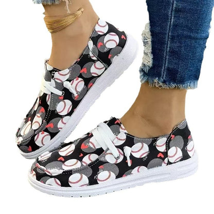 Baskets pour femmes avec motif football Chic und Stil