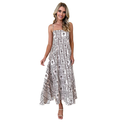 Dames Robe Maxi Élégante avec Silhouette Aérée Chic und Stil