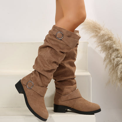 Bottes overknee en daim pour femmes Chic und Stil