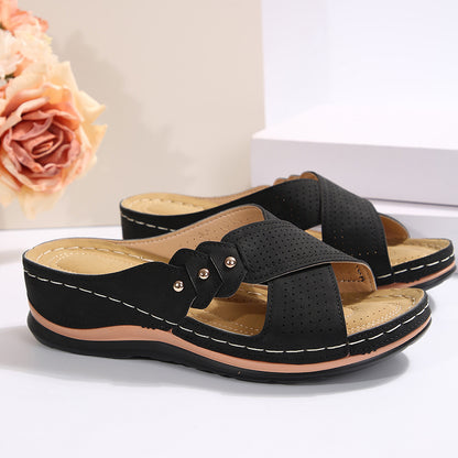 Sandales slides confort pour dames Chic und Stil