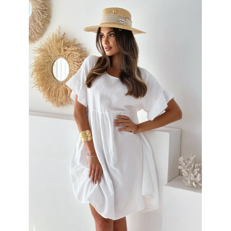 Dames Breezy A-ligne Mini robe Chic und Stil