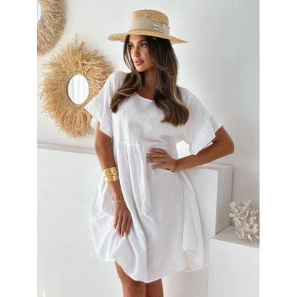 Dames Breezy A-ligne Mini robe Chic und Stil