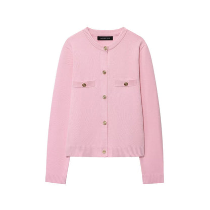 Dame Cardigan avec détails de boutons et poches poitrine Chic und Stil