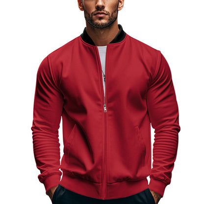 Veste bomber sportive pour hommes avec fermeture éclair et poignets élastiques Chic und Stil