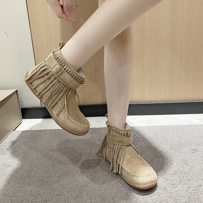 Bottes à franges et clous pour femmes Chic und Stil