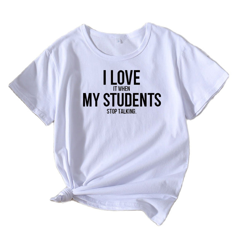T-shirt humor enseignant de loisirs pour femmes Chic und Stil