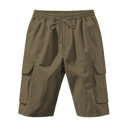 Shorts cargo pour hommes avec taille élastique et poches multifonctionnelles Chic und Stil