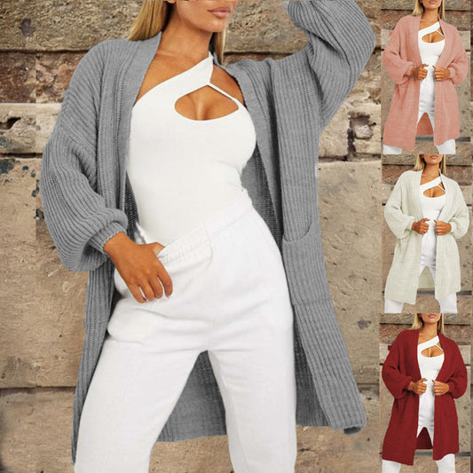 Cardigan en tricot épais pour femmes avec une coupe ample et des poches pratiques Chic und Stil