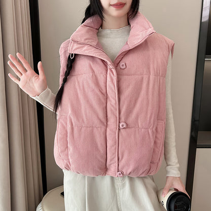 Dames Gilet matelassé confortable avec poches hautes Chic und Stil