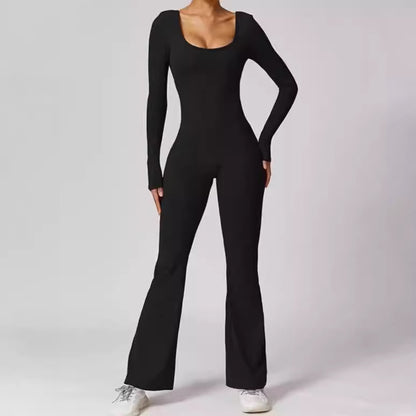 Dames Combinaison à manches longues sportive avec coupe ajustée Chic und Stil