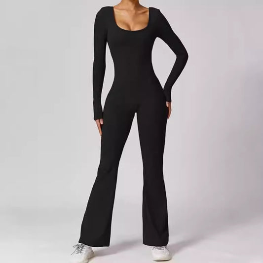 Dames Combinaison à manches longues sportive avec coupe ajustée Chic und Stil