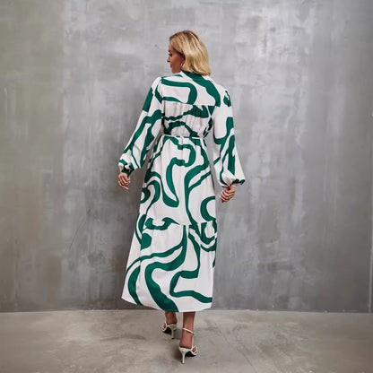 Robe chemise pour femme avec motif graphique Chic und Stil