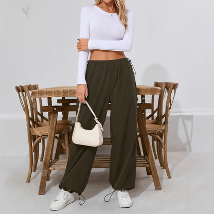 Casual pants for women with elastic waist and modern hems Chic and Style