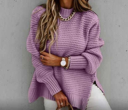 Pull en tricot pour femmes avec un design structuré à la mode Chic und Stil