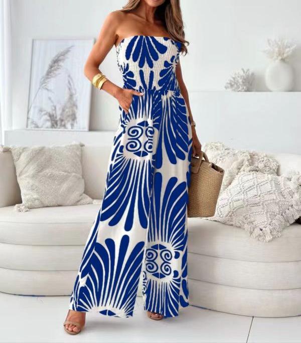 Combinaison sans bretelles pour femmes à jambes larges Chic und Stil