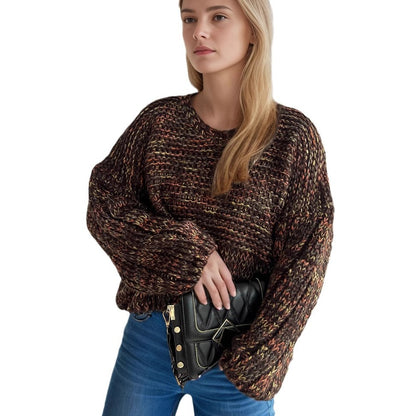 Pull en tricot épais pour femmes avec des manches volumineuses Chic und Stil