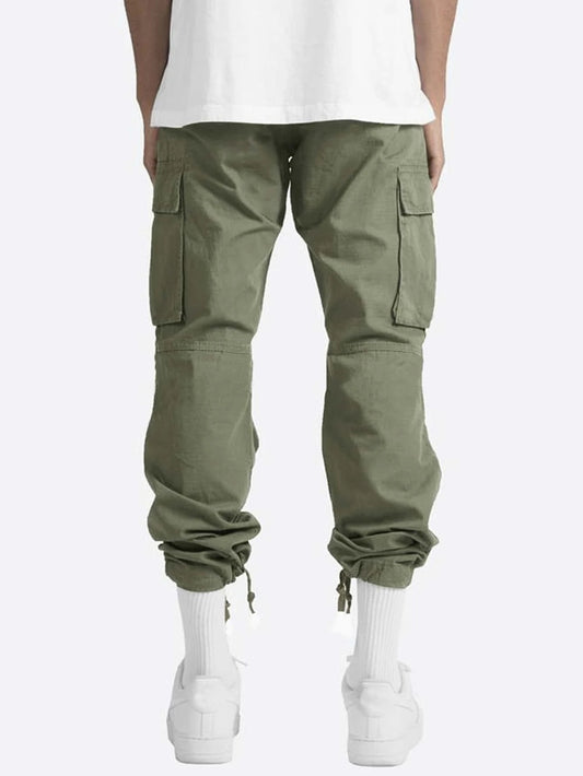 Pantalon cargo pour hommes avec poches latérales pratiques et taille réglable Chic und Stil