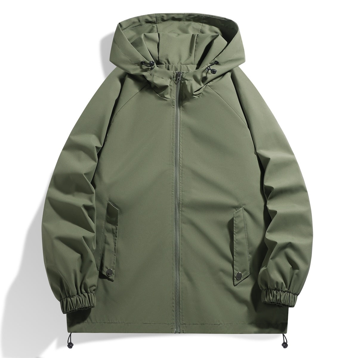 Functional men's jacket with adjustable hood collar and elastic sleeve cuffs Chic and Style