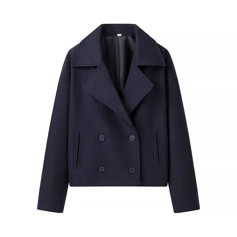 Dames élégante courte veste dans le style décontracté à double corps Chic und Stil