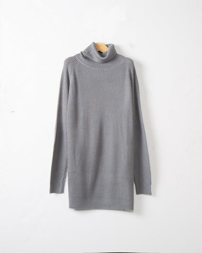 Dames Pull-over à col roulé douillet en tricot doux Chic und Stil