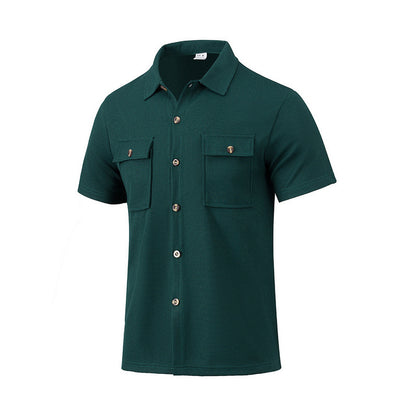 Chemise utilitaire à manches courtes pour hommes avec poches poitrine pratiques Chic und Stil