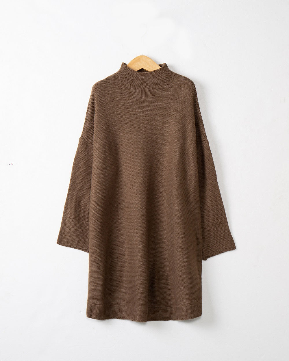Dames Grand pull à col roulé en tricot doux Chic und Stil